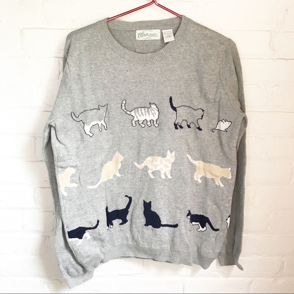Vintage Cat Sweater